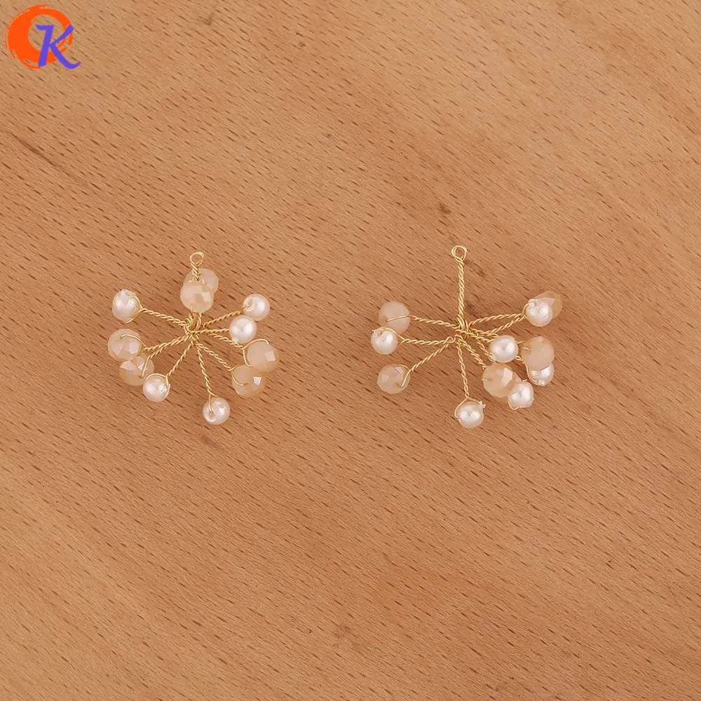 

Cordial Design 20Pcs 23*25MM Jewelry Accessories/DIY/Jewelry Making/Hand Made/Flower Shape/Seed Bead Charms/Earring Findings