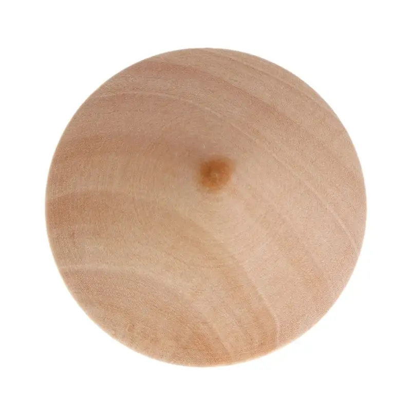 Высококачественные деревянные спиннинговые Топы без рисунка игрушки сделай сам