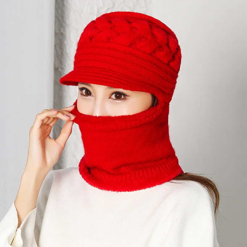 Брендовые зимние вязаные шапочки для женщин | Аксессуары одежды