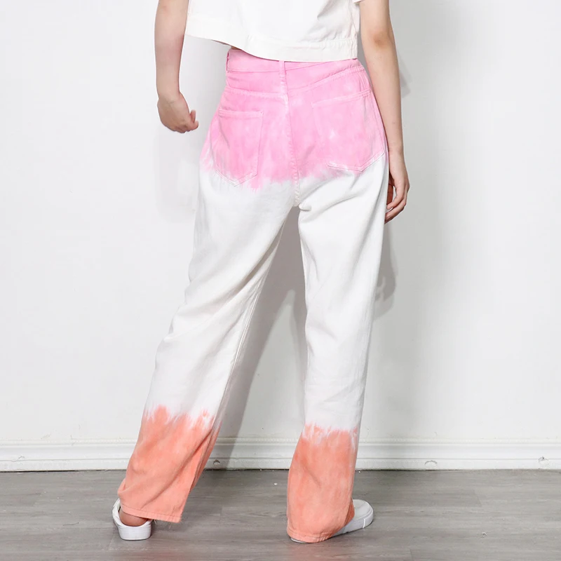

TWOTWINSTYLE Korean Loose Hit Color Trousers For Women High Waist Casual Straight Wide Leg Pants Females 2021 Spring Fashion New