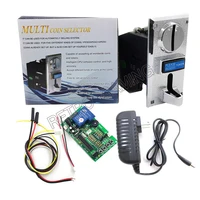cpu multi coin acceptor with timer control board power kits support different 1 6 tokens operated machine selector