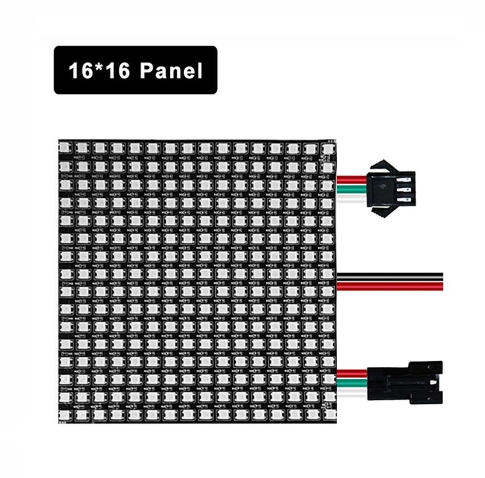 WS2812B индивидуально адресуемых RGB светодиодный цифровой гибкий Панель матрица