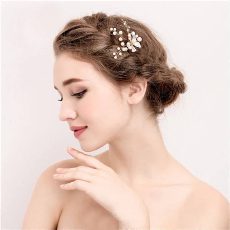 Круглая жемчужная Свадебная заколка женские свадебные украшения аксессуары