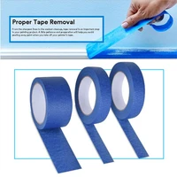 2019 new blue painter tape paper adhesive house painting peeling peel tape easy to tear masking tape