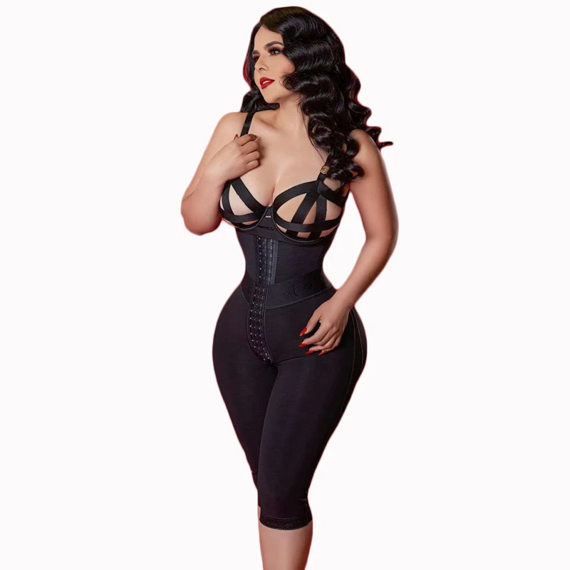 Fajas Women's Hip Shaping Knee-length Female Modeling Strap High Waist Shorts Body Shaper Bodysuit Body Shaper Women Belly