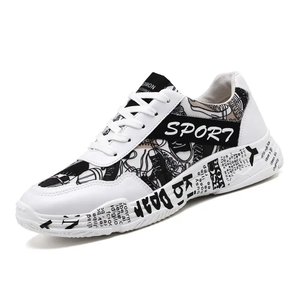 Мужские повседневные кроссовки Walkerpeak на вулканизированной подошве с круглым