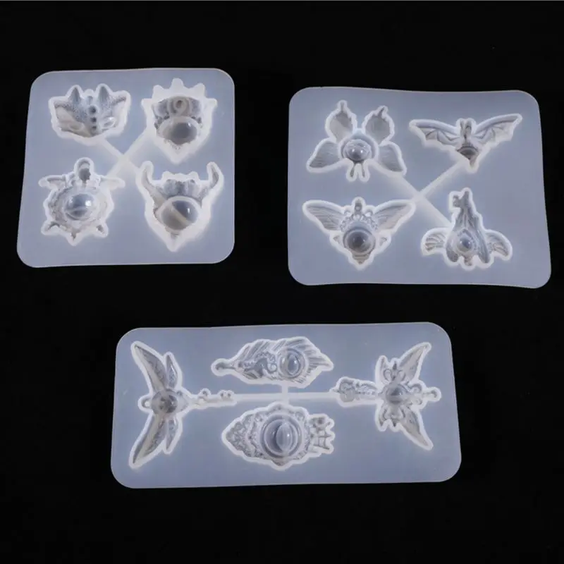 

Crystal Epoxy Resin Mold Devil Eye Pendant Casting Silicone Mould Making Tool