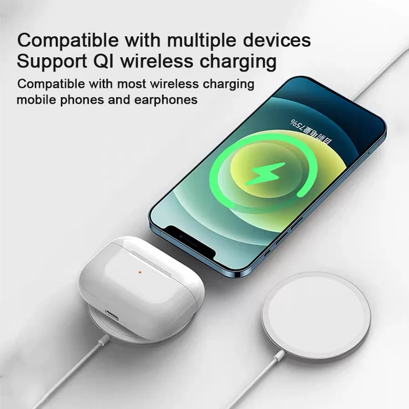 Магнитное Беспроводное зарядное устройство для iPhone 12 Pro Max 11 Xs Xr X 8 15 Вт быстрая