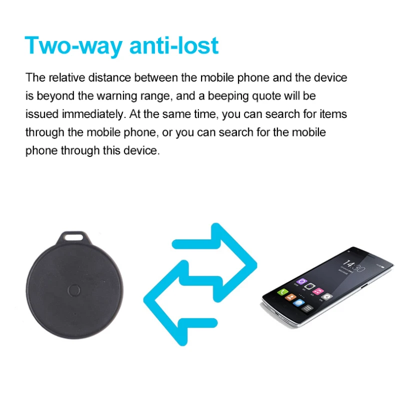 Мини-устройство против потери Bluetooth 4 0 маломощное устройство двусторонняя
