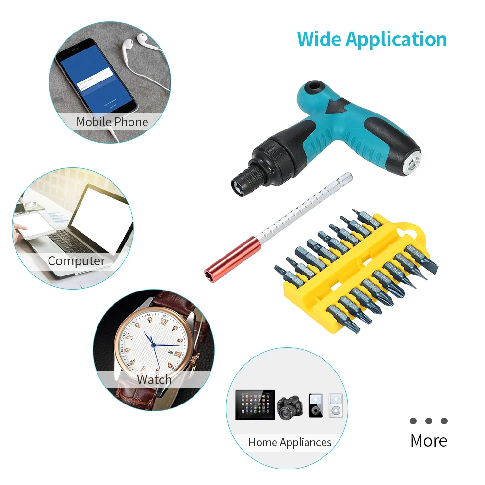 17 шт. выдвижные магнитные розетки отвертки набор с шестигранной звездообразный