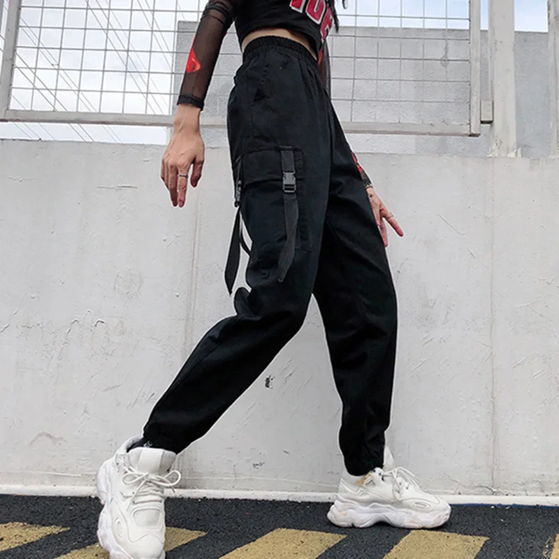 Весна 2020 осенняя уличная одежда женские брюки повседневные карго джоггеры