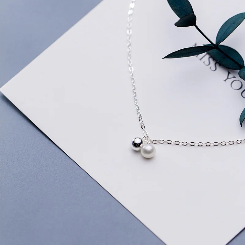 925 стерлингового серебра жемчужный браслет для ног лето босиком по щиколотку