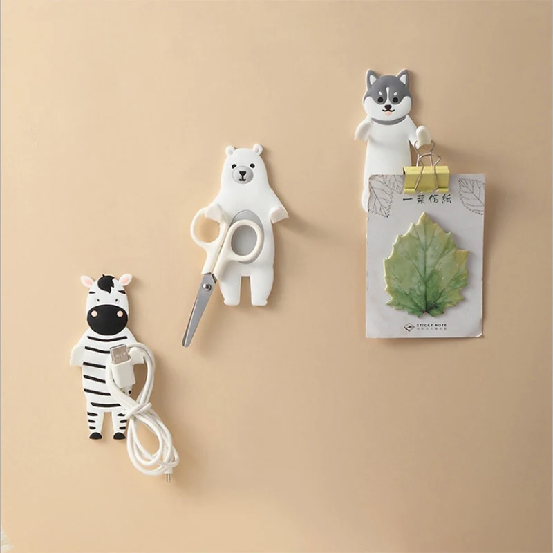 

Lovely Animal Family Hook Dog Bear Fridge Whiteboard Sticker Refrigerator Gifts