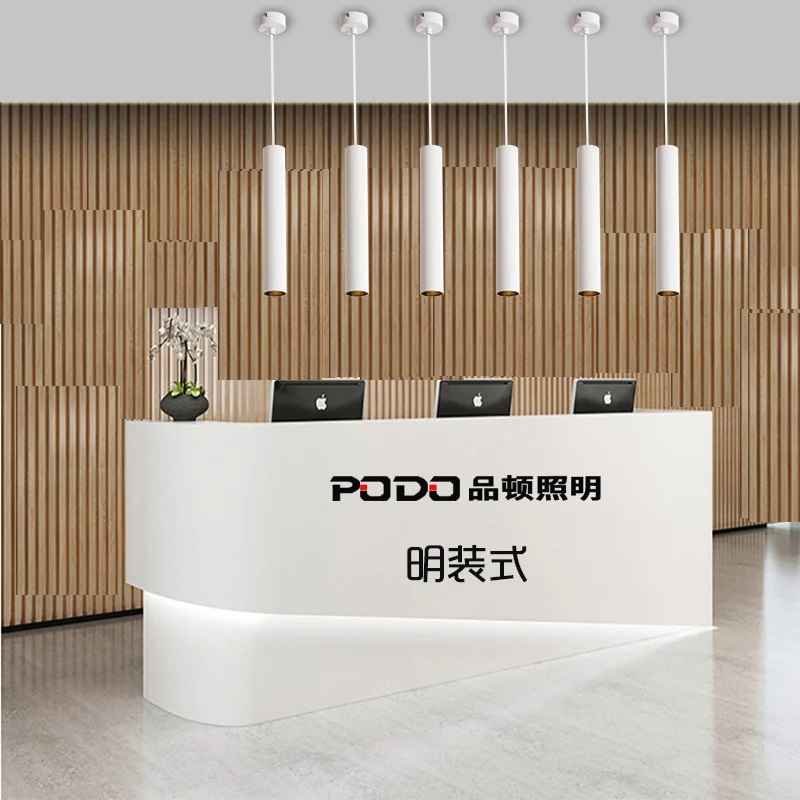 

Dimmable Cylinder LED Pendant Lights Long Tube Lamps Kitchen Dining Room Shop Bar Decoration Cord Pendant Lamp Background Lights