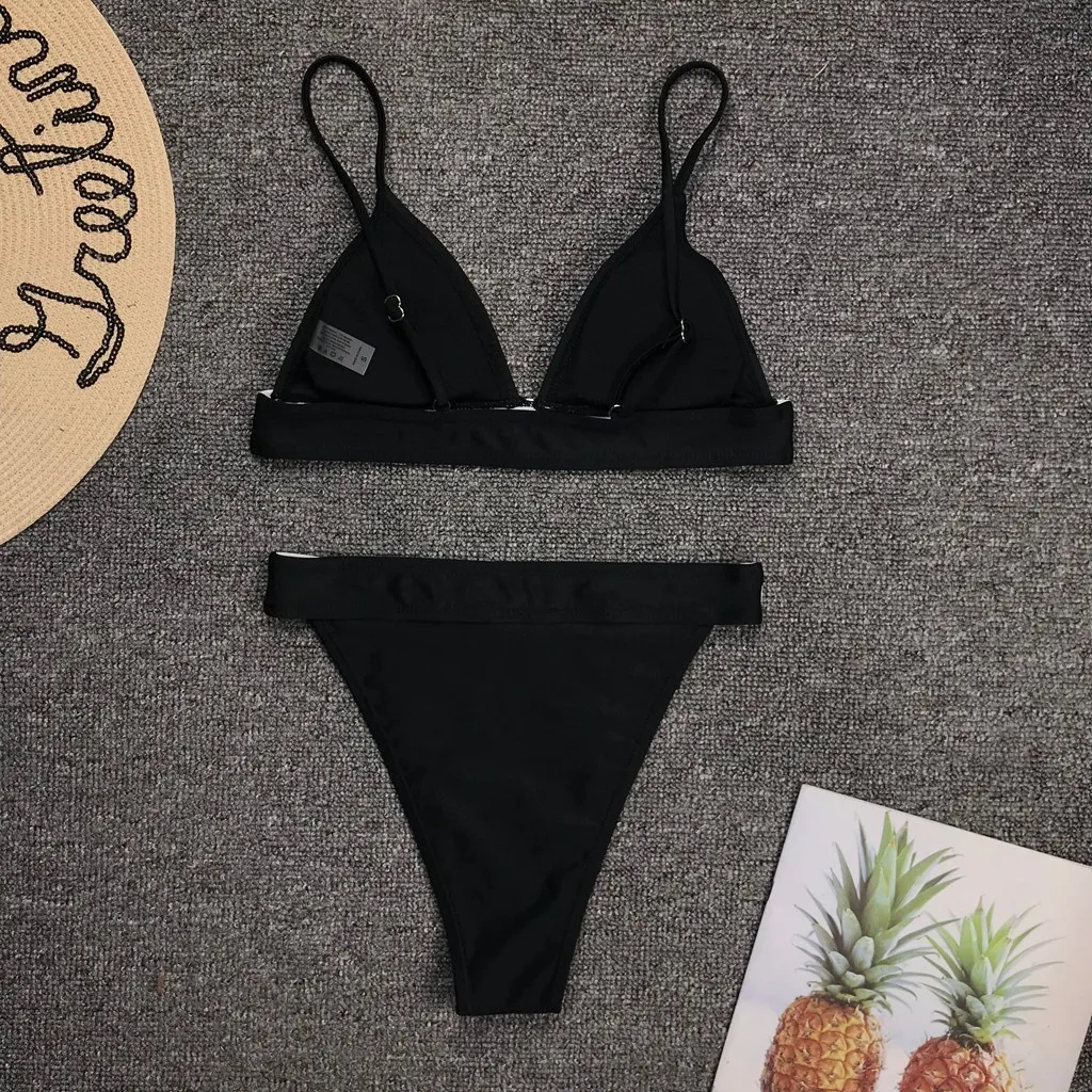 Женский купальник Леопардовый Гавайский принт пуш-ап сексуальный бикини набор