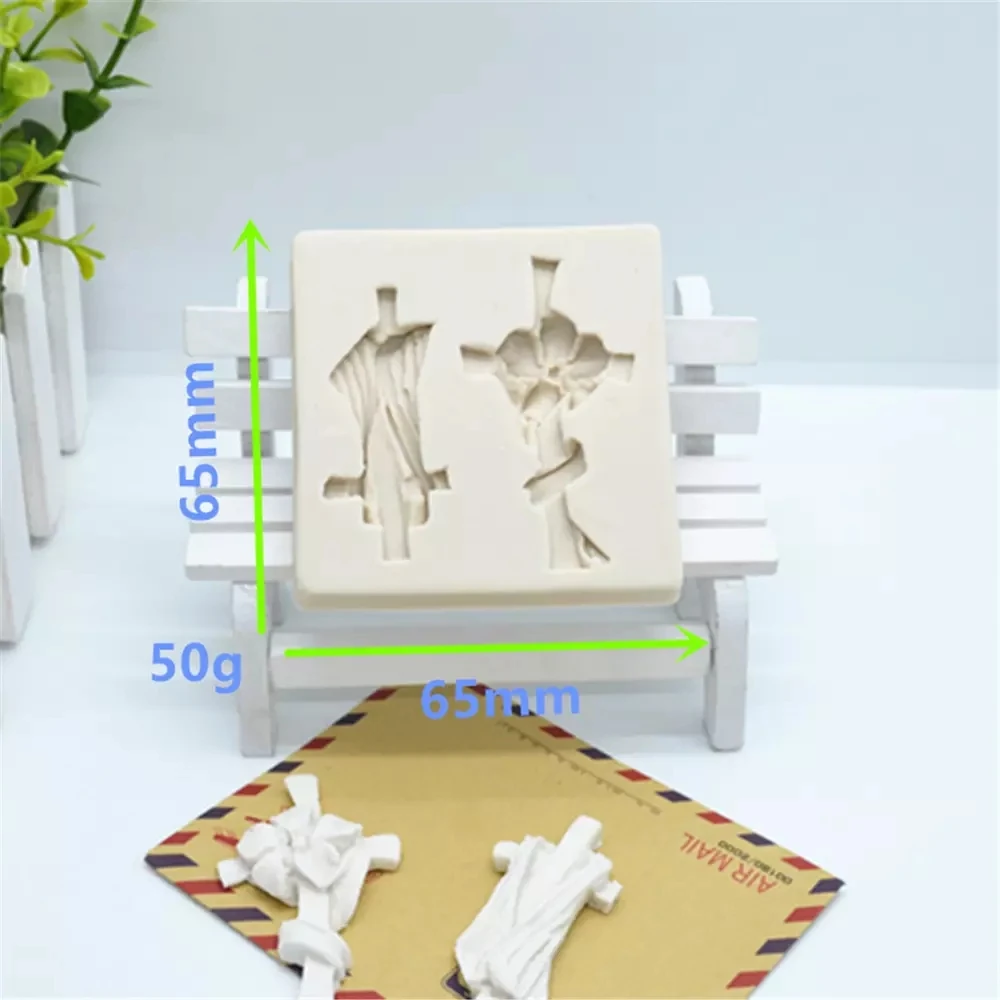 

Cross Design Fondant Epoxy Resin Silicone Mold for DIY Pastry Cupcake Dessert Lace Decoration Baking Tool Kitchenware