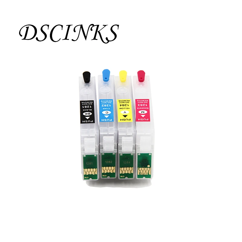 T1281-T1284 DG-перезаряжаемый картридж с чипом сброса для принтера Epson Stylus S22 SX125 SX420W SX425W