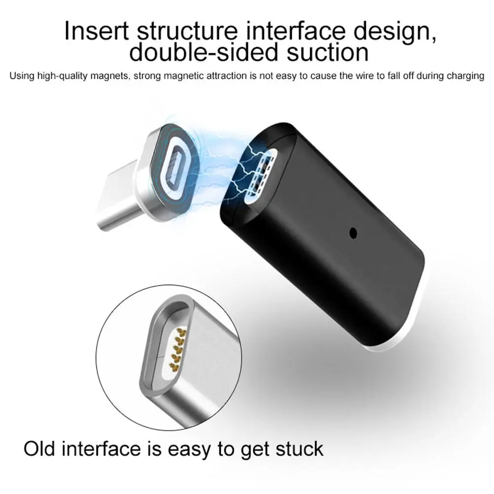 Магнитный адаптер QC3.0 Быстрая зарядка для Android/IOS TYPE-C головка IPhone X XS XR IPad Air