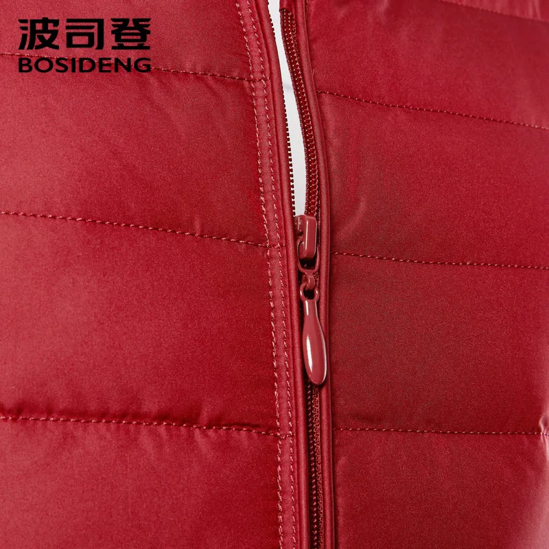 BOSIDENG зимний пуховой жилет женская верхняя одежда осенняя Женская облегающая