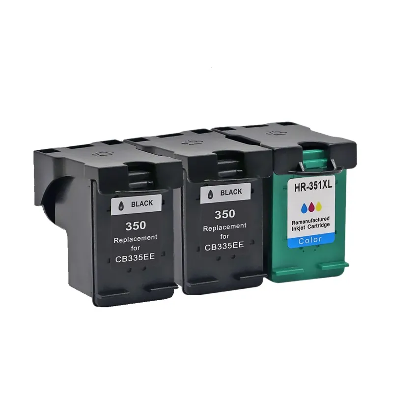 1SET 1BK 3PCS Чернильный картридж для 350 351 350XL 351XL HP350 HP350XL Photosmart C4250 C4270 C4272 C4273 C4275 C4280 C4283 C4285 струйный принтер - Цвет: 1SET 1BK 3PCS