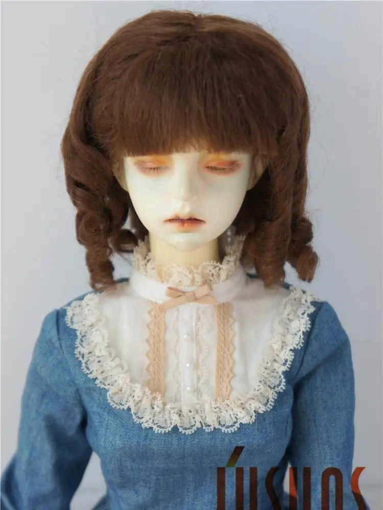 

JD178 1/3 SD Doll wigs,Mohair BJD wig 8-9 inch roll wigs Doll accessories