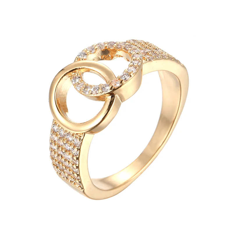 

2020 Europe and the United States new trend jewelry simple light luxury lady ring temperament versatile ring female factory dir