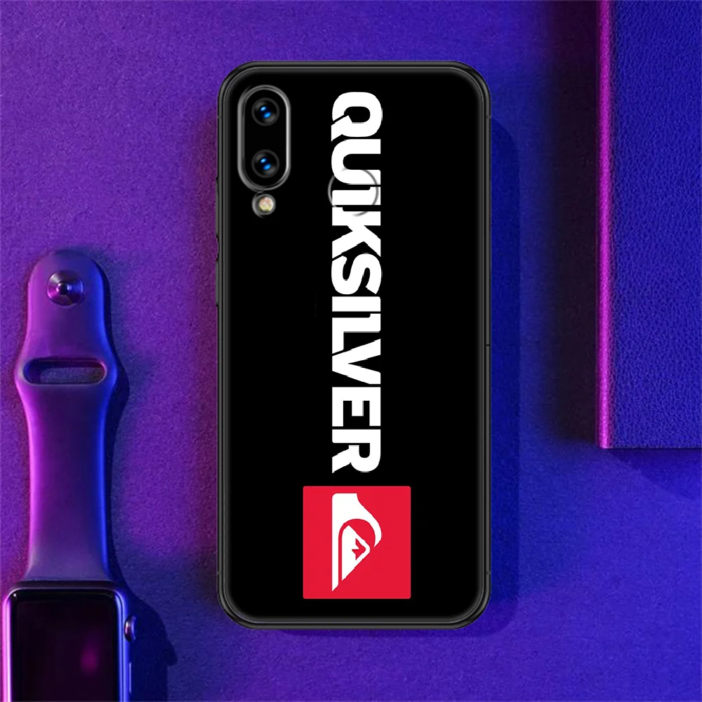 

Surf and skateboard quiksilver Phone case For Huawei Honor 6 7 8 9 10 10i 20 A C X Lite Pro Play black silicone shell art back