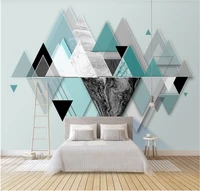 customized 3d wallpaper mural modern 3d stereo abstract geometric glass marble background wall 8d wall covering
