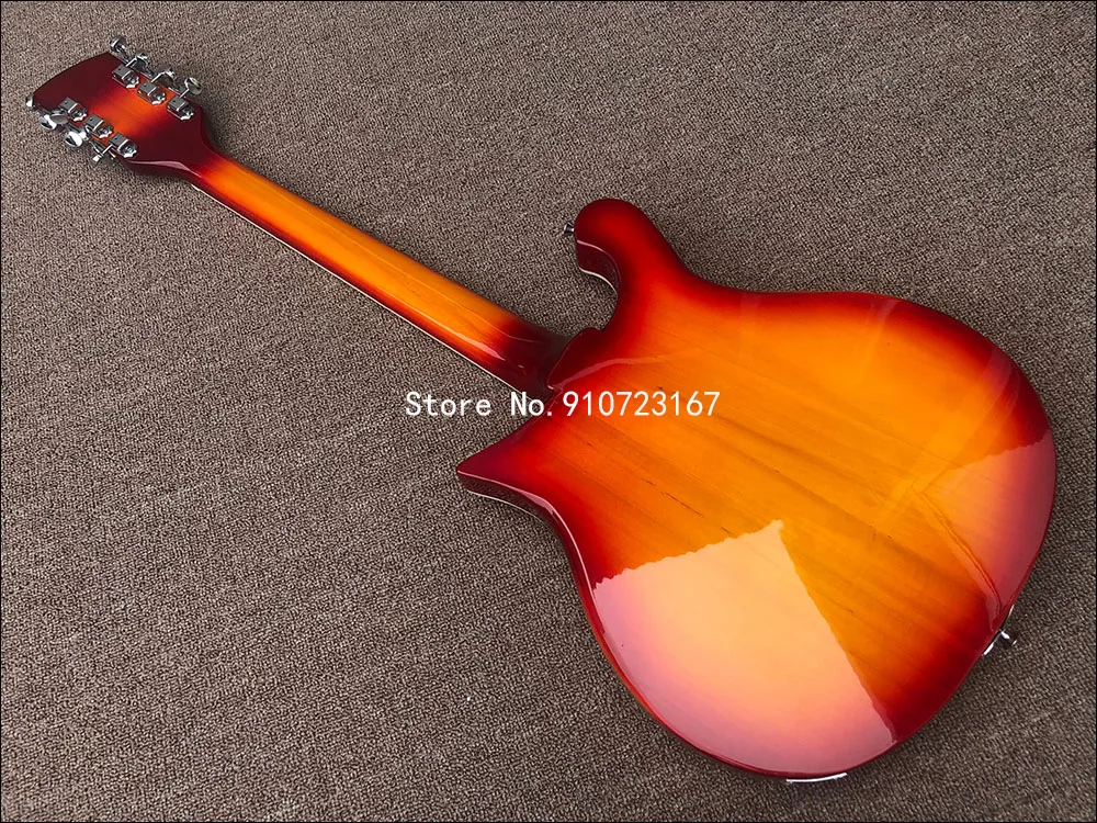 Высококачественная 12-струнная электрогитара Ricken 2020 CS burst paint neck сквозь корпус