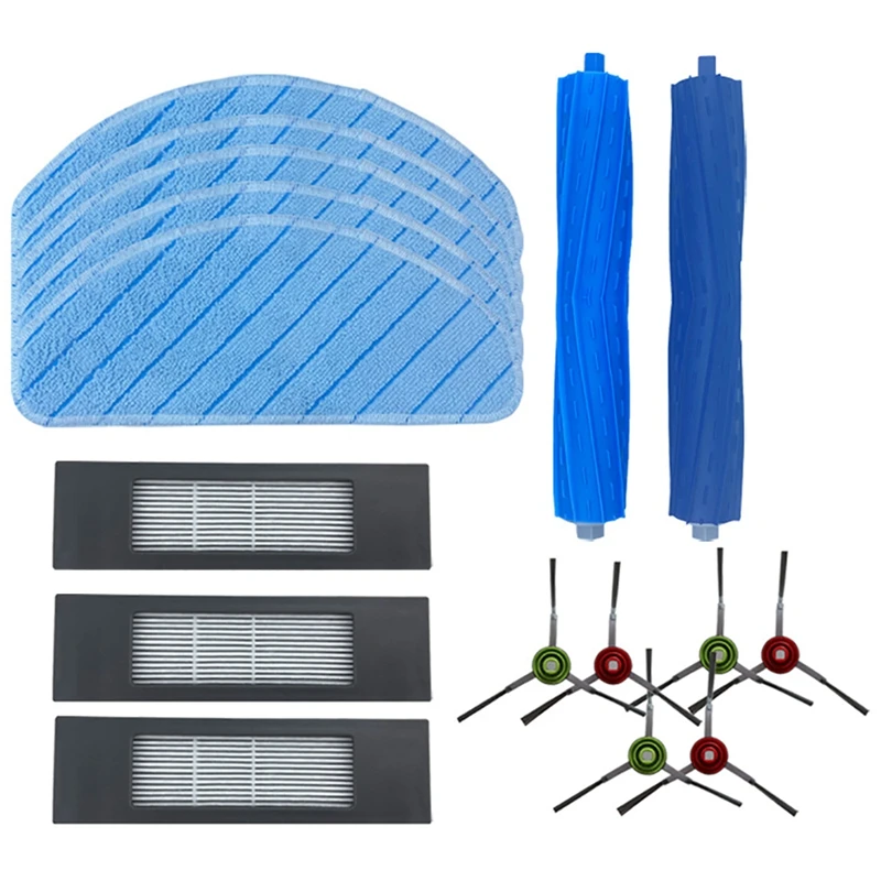 

16Pcs Replacement Parts Kit for Ecovacs Deebot Ozmo T9 MAX T9 AIVI T9 AIVI+ T9 Power Robot Vacuum Cleaner Accessories