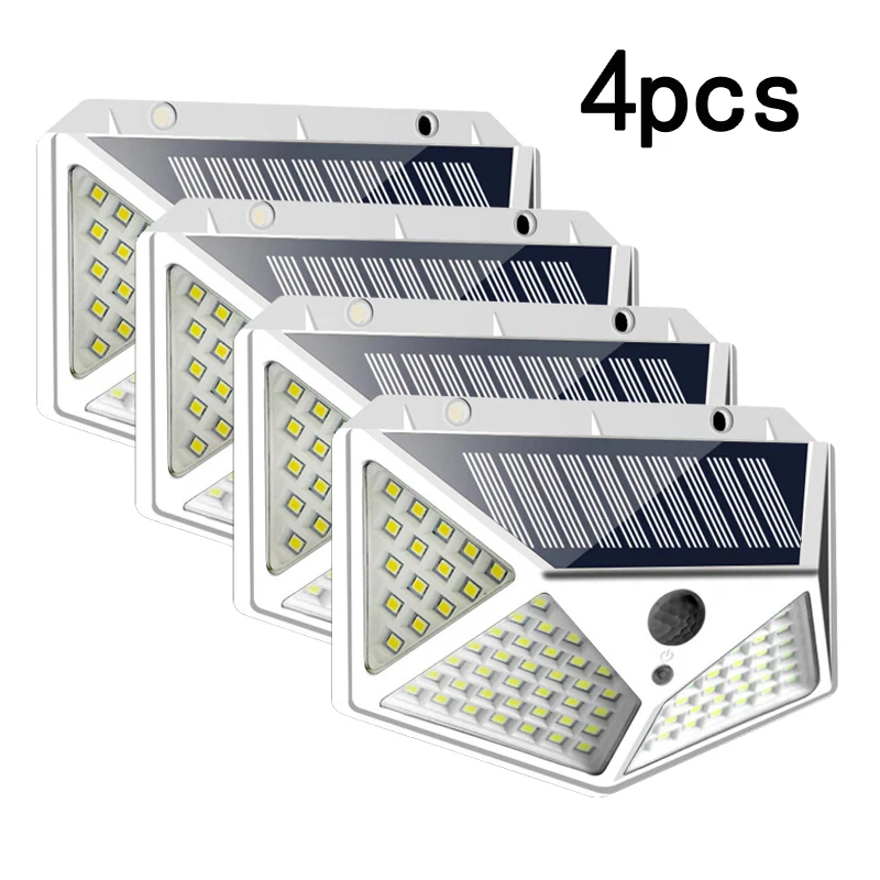 

Уличная Светодиодная лампа на солнечной батарее, настенный светильник с пассивным ИК датчиком движения, водонепроницаемый солнечный свети...