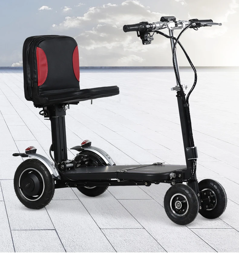 Светильник шаг пожилой скутер четыре колеса Электрический складной портативный