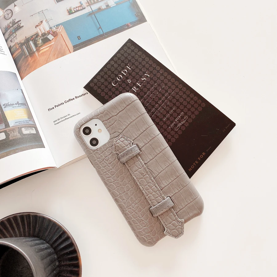 style 4 Жесткая задняя крышка с крокодиловым змеиным узором для iPhone 11 Pro Xs Max X Роскошный чехол из искусственной кожи с подставкой Чехол для телефона для iPhone 6 6s 7 8Plus Xr - Цвет: style 4