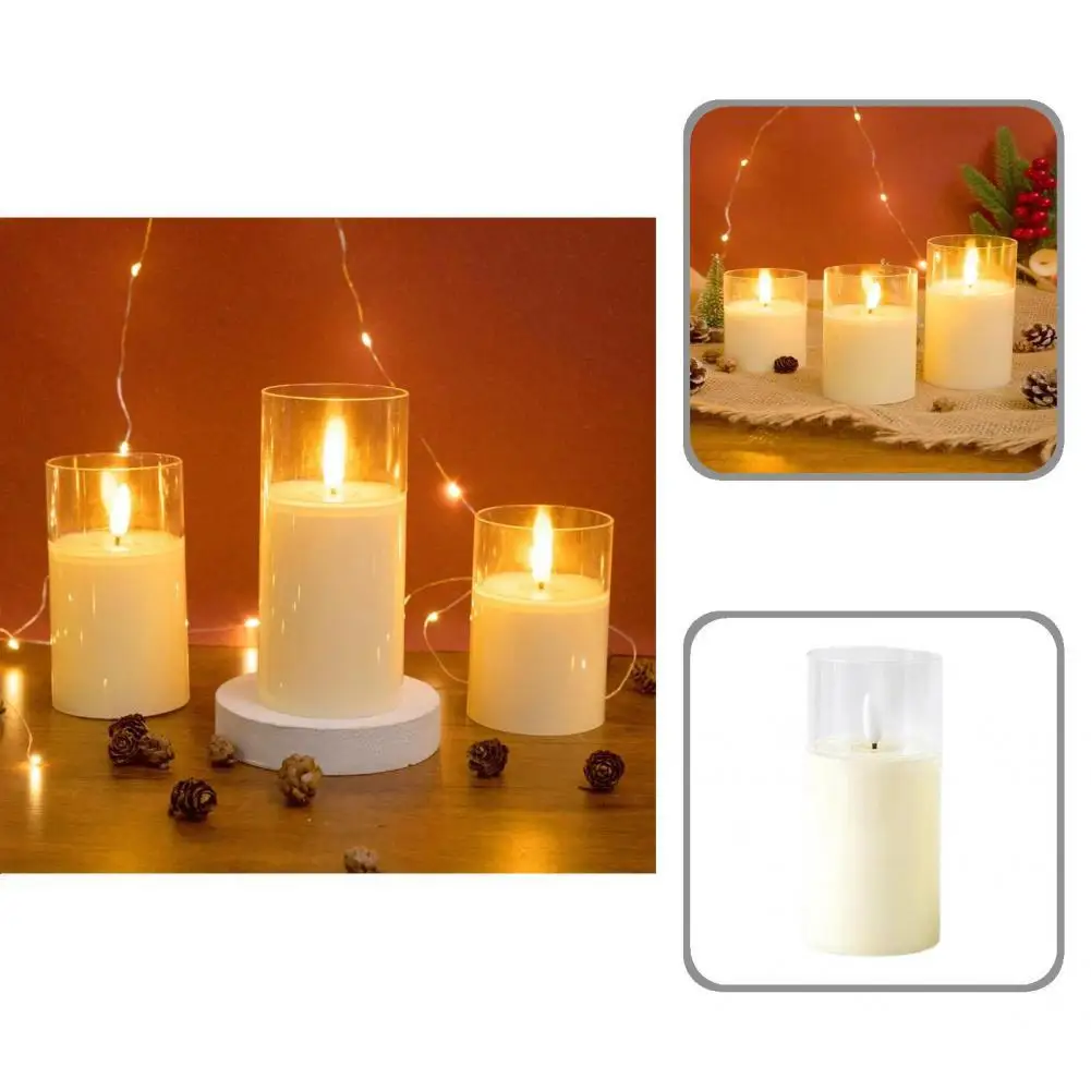 

Good Decorative Lamp No Odor Long Lasting Soft Flickering LED Tea Light Decor Candle Lamp Tea Light