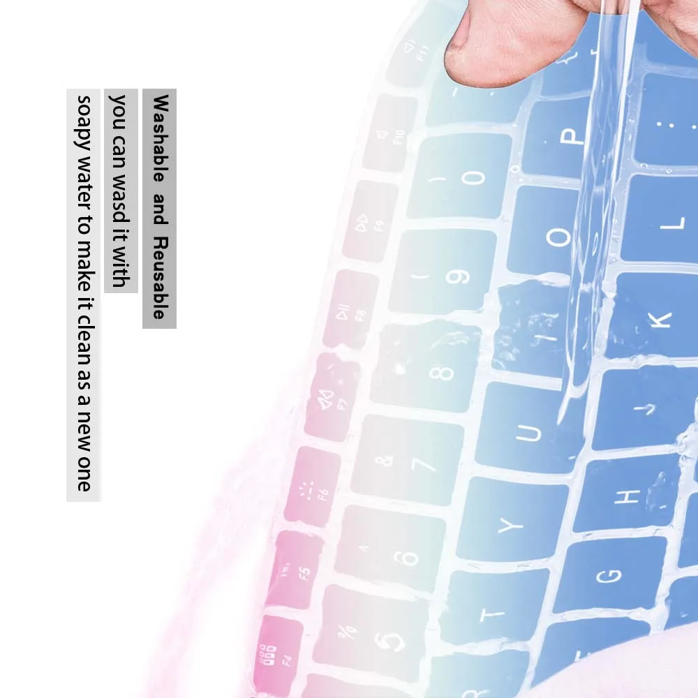 KK & LL Apple Macbook 12 дюймов (A1534) 2016 PRO 13 A1708 (без сенсорной панели) силиконовый мягкий