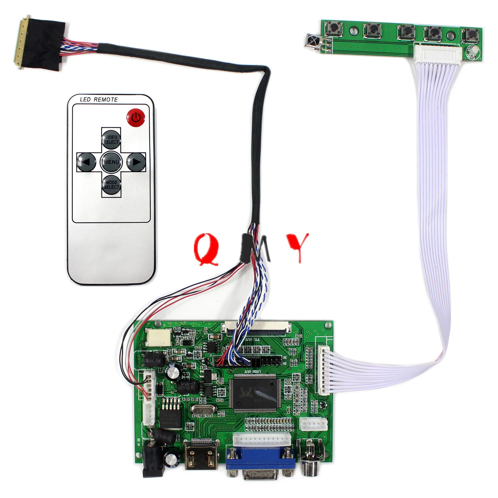

HDMI VGA 2AV LCD Board Work for LVDS Interface LCD Screen Suitable for B156XW02