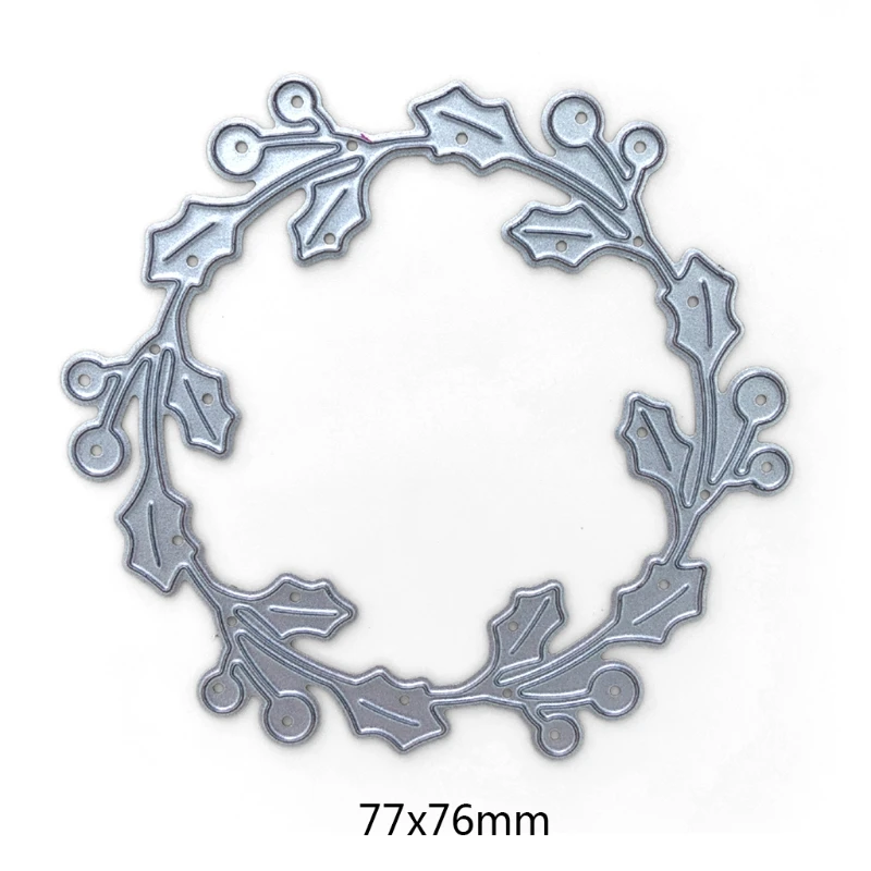 

Leaf Ring Metal Cutting Dies Stencil Scrapbooking DIY Album Stamp Paper Card Embossing Decoration