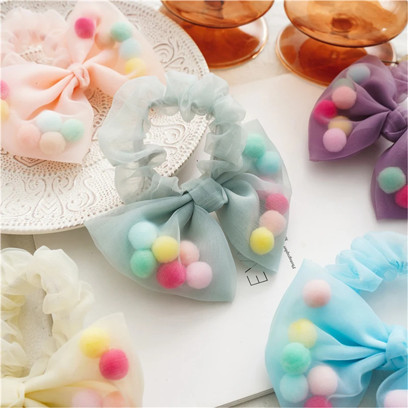 

cute hair bows rainbow kawaii accessories women turbantes stirnband scrunchie pack lazos de pelo para ninas headbands for girls