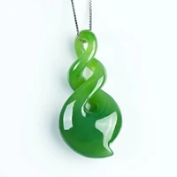 drop shipping green nephrite pendant necklace pendant jewelry for womens jades pendants