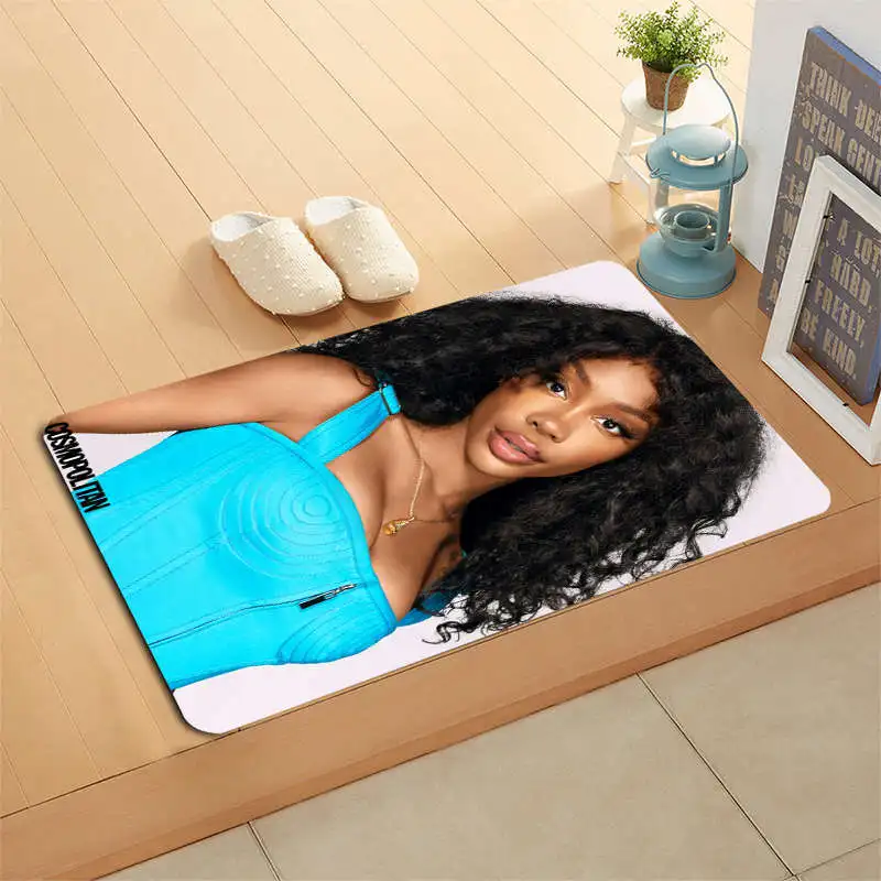 

Custom SZA Door Mat High Quality Print Carpets Anti-slip Floor Mat Outdoor Rugs Front Door Mats 40x60 50x80cm 0406