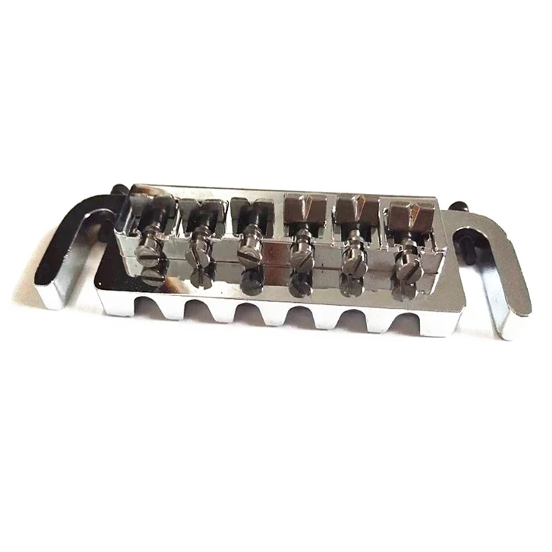 

Guitar Accessories Wraparound Bridge Tailpiece Studs Chrome Style Guitar Bridge for LP Electric Guitar Parts