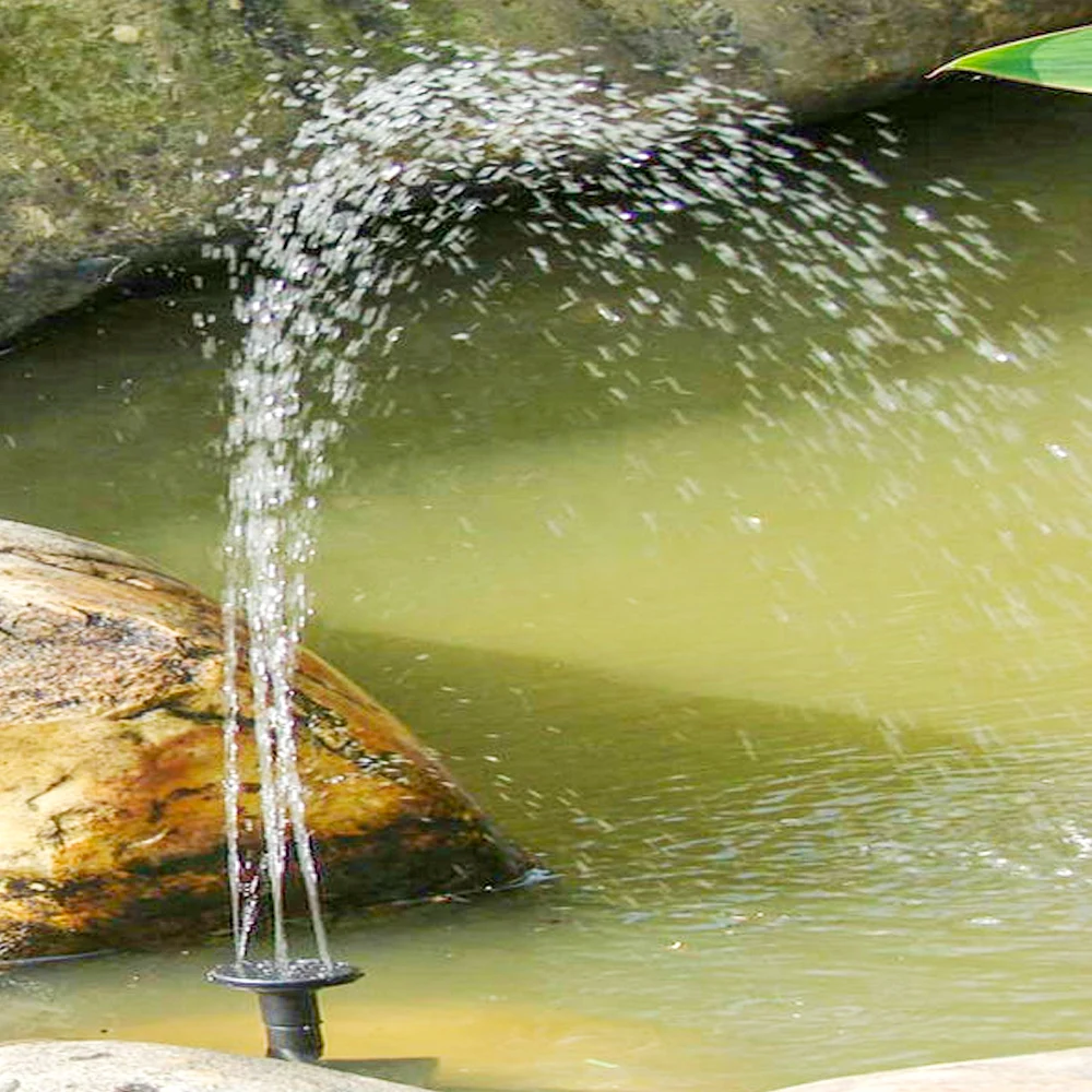 New Solar Power Water Fountain Inserted Line Length 5 Meters Panel For Garden Pool Submersible |