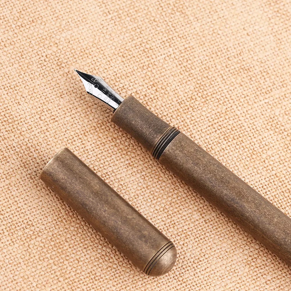 Полностью фонтан из латуни Delike металлическая чернильная ручка Iraurita EF/F/EF для