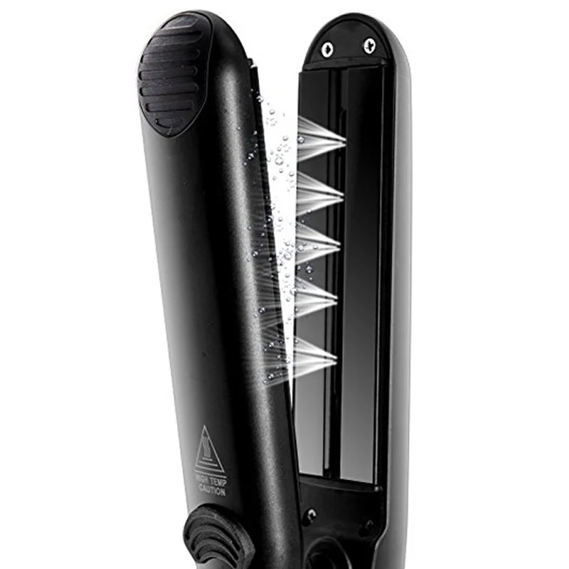 Паровой выпрямитель для волос плоский утюжок турмалиновый керамический