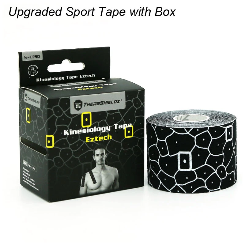 Кинезиологическая лента 5 см х м эластичный бандаж хлопковая клейкая спортивная