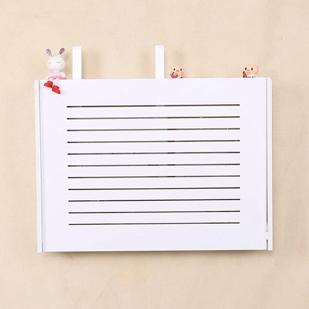 24x20x8.5cm F 1 шт. Настенный Беспроводной Wi-Fi роутер Коробка Для Хранения ПВХ панель полка подвесная вилка доска кронштейн для хранения кабеля Органайзер Домашний декор - Цвет: 24x20x8.5cm F