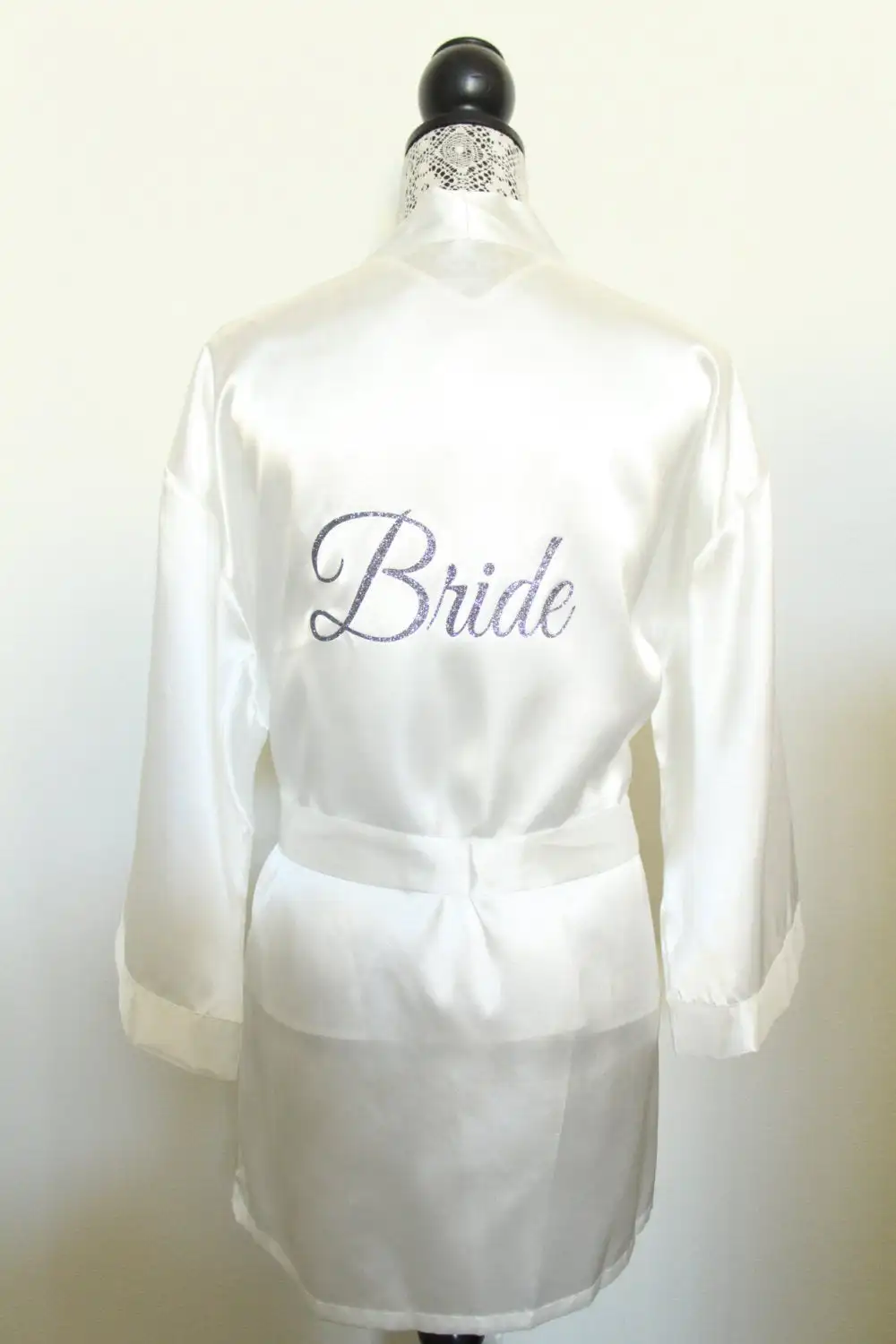 Халат-кимоно Женский атласный стильный пикантный комплект нижнего белья в 2