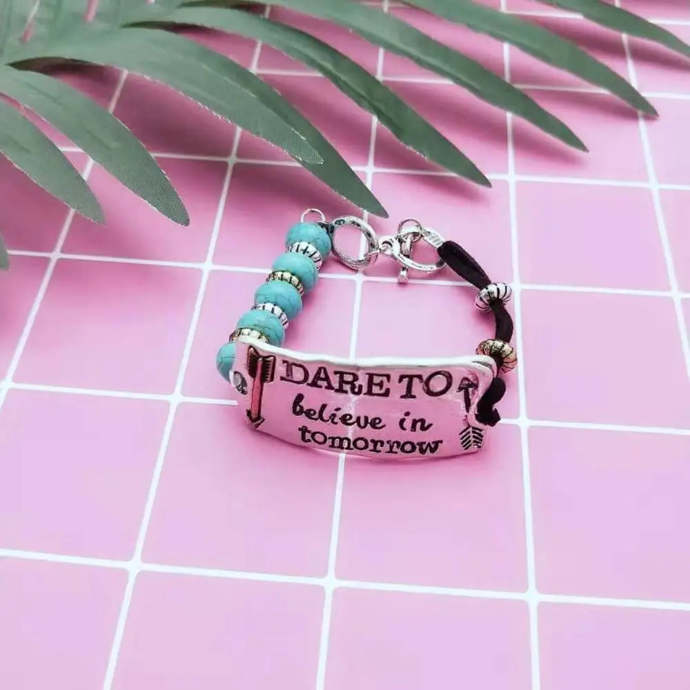 Полированные камни эластичные браслеты из ниток модные ювелирные изделия