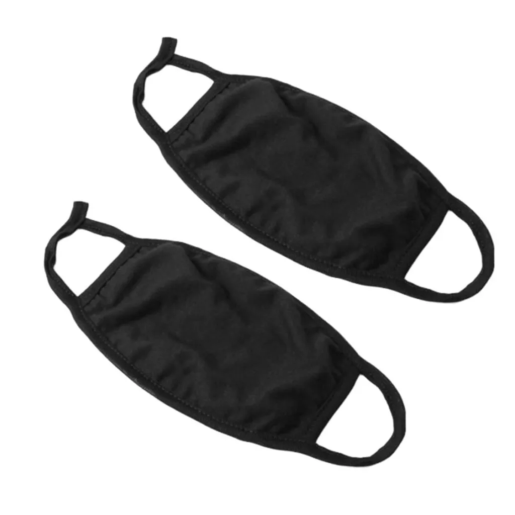 

2pcs Anti-dust Black Reusable Mouth Maskss Mouth Cover Dustproof Facemask Masque Reutilizable Mondmasker