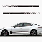 Стильная наклейка на дверь автомобиля, Виниловая наклейка на корпус, гоночная полоса, наклейка для Kia Stinger, автомобильные аксессуары